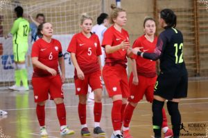Reprezentacja Polski Futsalu, Słowenia- Polska, Magdalena Knysak, Wiktoria Nowak, Julia Szostak, Katarzyna Włodarczyk, Wioleta Myjak 1 IMG 3458